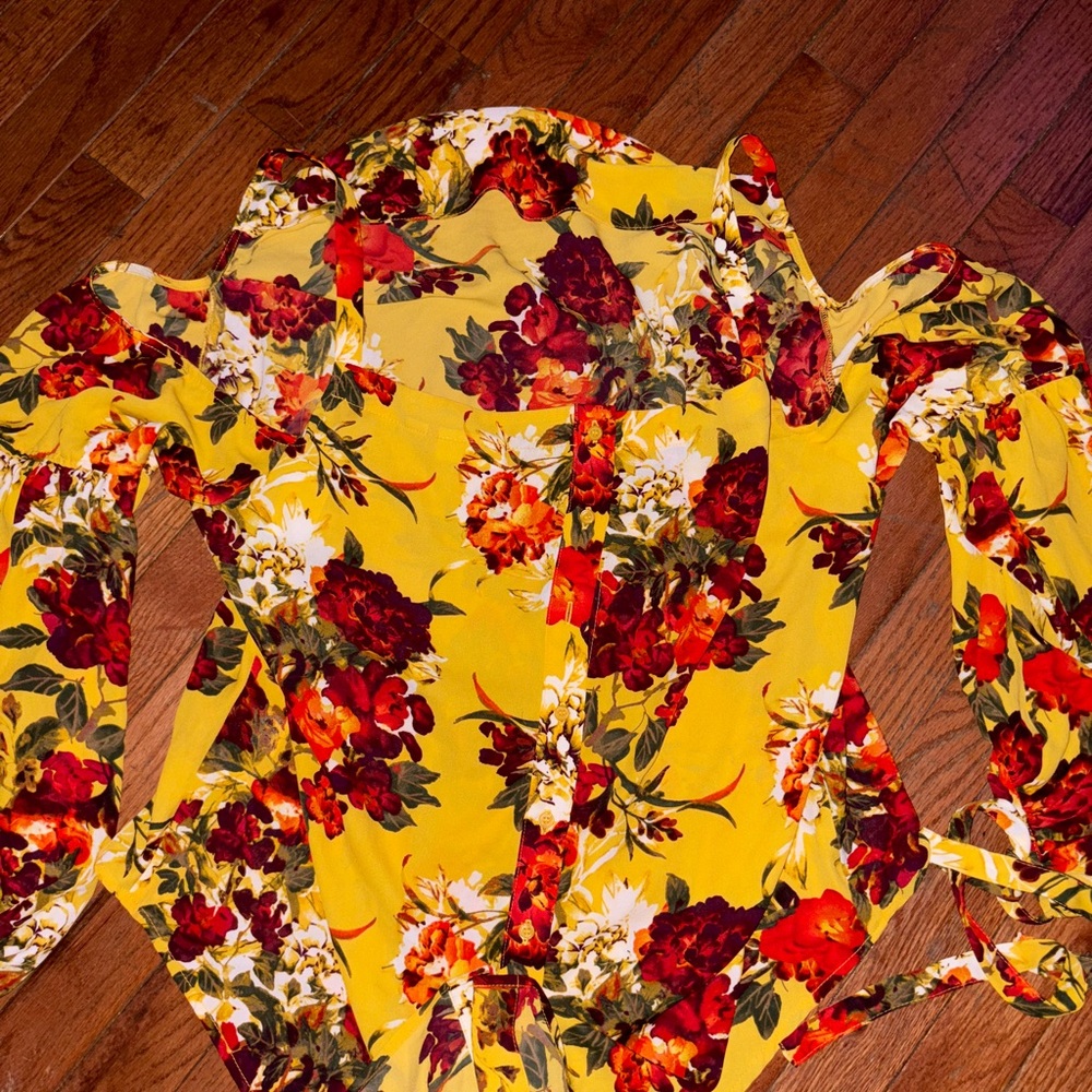 Floral Yellow Women's Top